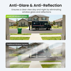 HomiQ Life Window Security Camera 3MP 2K, Indoor WiFi Cameras 2.4GHz/5GHz with Colorvue AI Color Night Vision, Motion & Person Detection with Auto-Focus , Easy Installation, 24/7 Recording Works with Alexa & Google Home