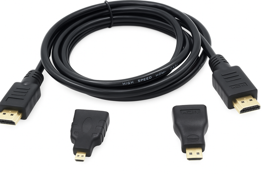 3-in-1 HDTV Cable – HDMI to Mini & Micro HDMI Video Adapter (Type A to C/D) product image