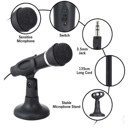 Classic Stereo Microphone – 3.5mm Plug, Compact Design, Wide Frequency Range product image