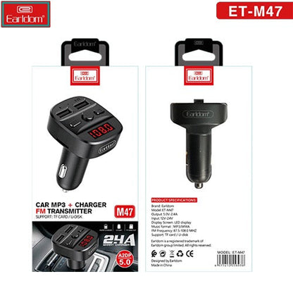 Car MP3 Player with FM Transmitter & Dual USB Charger – Bluetooth Hands-Free product image