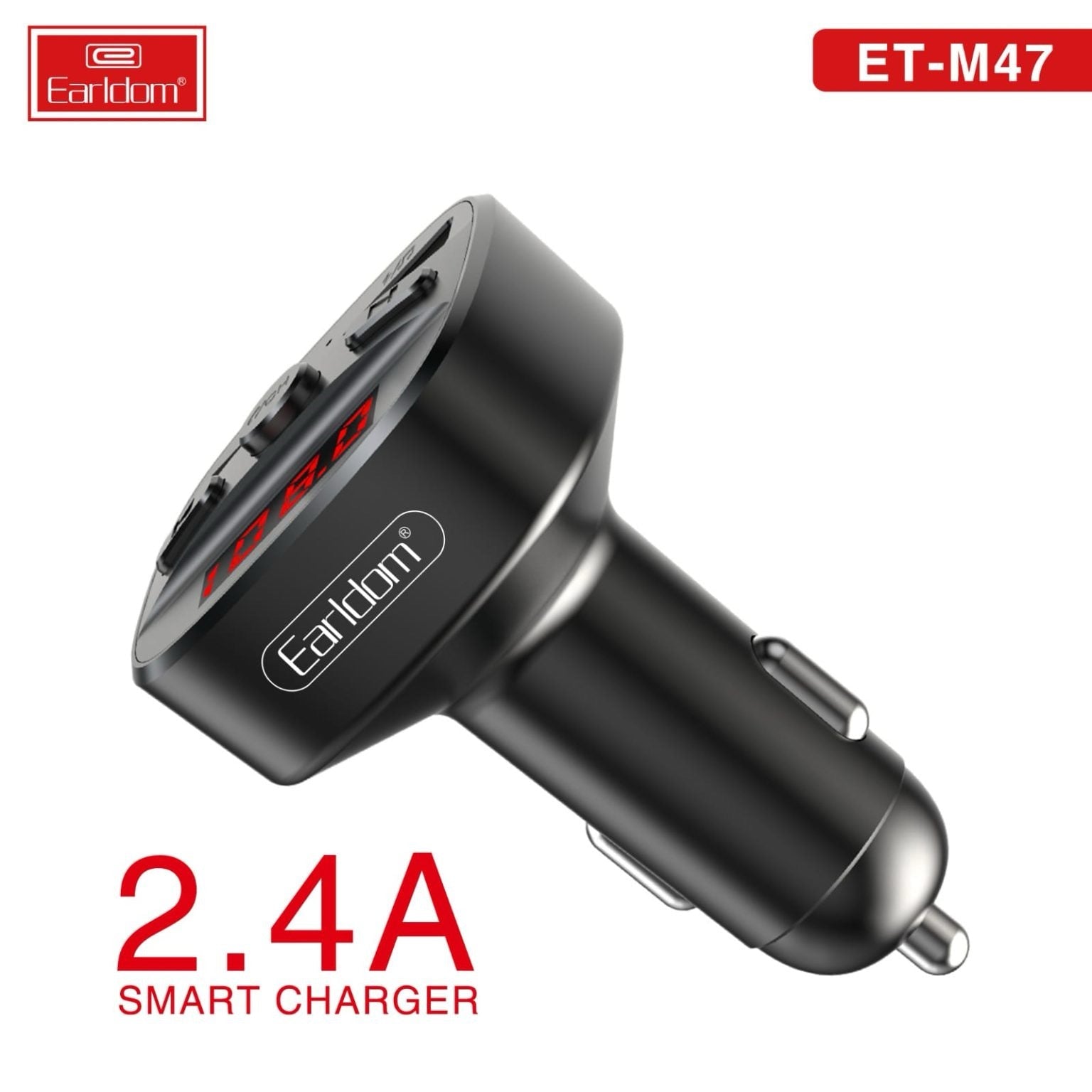Car MP3 Player with FM Transmitter & Dual USB Charger – Bluetooth Hands-Free product image