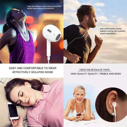 3.5mm In-Ear Earphones – Wired Stereo Headset with Mic & Tangle-Free Cable product image